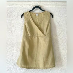 Motherhood Maternity 100% Linen Sleeveless Blouse